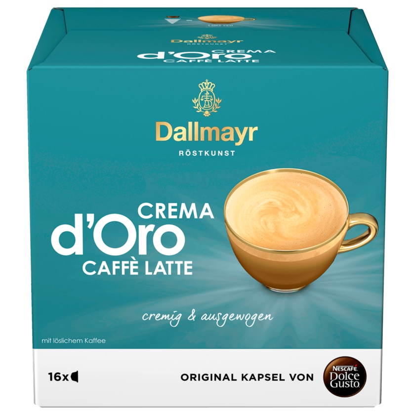 Nescafé Dolce Gusto Dallmayr Crema d’oro Caffè Latte Kaffeekapseln 160g